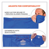 Chill-its 6483  Cooling Neck Gaiter Bandana Pocket, Polyester/spandex, Small/medium, Blue, Ships In 1-3 Business Days