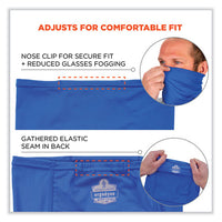 Chill-its 6483  Cooling Neck Gaiter Bandana Pocket, Polyester/spandex, Large/x-large, Blue, Ships In 1-3 Business Days