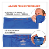 Chill-its 6482 Cooling Neck Gaiter Bandana Pocket Kit, Polyester/spandex, Large/x-large, Blue, Ships In 1-3 Business Days