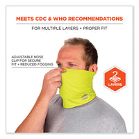 Chill-its 6489 2-layer Cooling Performance Knit Multi-band, Polyester/spandex, S/m, Hivis Lime, Ships In 1-3 Business Days