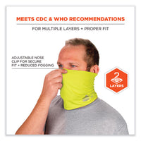 Chill-its 6489 2-layer Cooling Performance Knit Multi-band, Polyester/spandex, L/xl, Hi-vis Lime, Ships In 1-3 Business Days