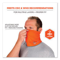 Chill-its 6489 2-layer Cooling Performance Knit Multi-band, Polyester/spandex, L/xl, Hivis Orange, Ships In 1-3 Business Days