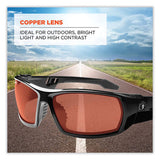 Skullerz Odin Safety Glasses, Black Nylon Impact Frame, Copper Polycarbonate Lens, Ships In 1-3 Business Days