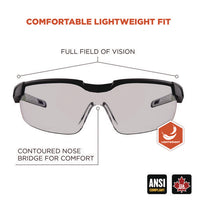 Skullerz Dellenger Safety Glasses, Adjustable Temples, Black Frame, Indoor/outdoor Polycarbonate Lens, Ships In 1-3 Bus Days