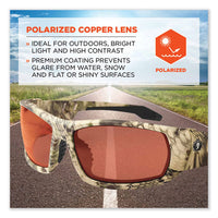 Skullerz Odin Safety Glasses, Kryptek Highlander Nylon Impact Frame, Polrizd Copper Polycarb Lens, Ships In 1-3 Business Days