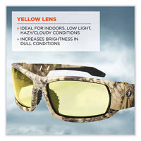 Skullerz Odin Safety Glasses, Kryptek Highlander Nylon Impact Frame, Yellow Polycarbonate Lens, Ships In 1-3 Business Days