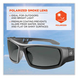 Skullerz Odin Safety Glasses, Matte Black Nylon Impact Frame, Polarized Smoke Polycarbonate Lens, Ships In 1-3 Business Days