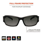 Skullerz Thor Anti-scratch And Enhanced Anti-fog Safety Glasses, Black Frame, Smoke Polycarbonate Lens, Ships In 1-3 Bus Days