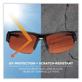 Skullerz Dagr Safety Glasses, Black Nylon Impact Frame, Polarized Copper Polycarbonate Lens, Ships In 1-3 Business Days