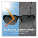 Skullerz Dagr Safety Glasses, Black Nylon Impact Frame, Anti-fog Smoke Polycarbonate Lens, Ships In 1-3 Business Days
