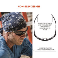 Skullerz Dagr Anti-scratch And Enhanced Anti-fog Safety Glasses, Black Frame, Smoke Polycarbonate Lens, Ships In 1-3 Bus Days