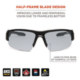 Skullerz Dagr Anti-scratch/enhanced Anti-fog Safety Glasses,black Frame, In/outdoor Polycarbonate Lens, Ships In 1-3 Bus Days