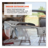 Skullerz Dagr Safety Glasses, Matte Gray Nylon Impact Frame, Indoor/outdoor Polycarbonate Lens, Ships In 1-3 Business Days