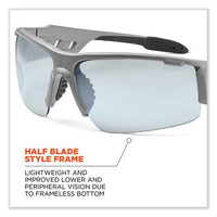 Skullerz Dagr Safety Glasses, Matte Gray Nylon Impact Frame, Indoor/outdoor Polycarbonate Lens, Ships In 1-3 Business Days