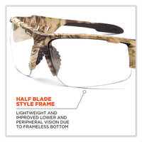 Skullerz Dagr Safety Glasses, Kryptek Highlander Nylon Impact Frame, Anti-fog Clear, Ships In 1-3 Business Days