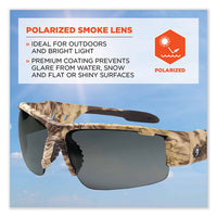 Skullerz Dagr Safety Glasses, Kryptek Highlander Nylon Impact Frame, Polarized Smoke Polycarb Lens,ships In 1-3 Business Days