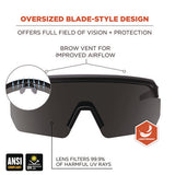 Skullerz Aegir Anti-scratch/enhanced Anti-fog Safety Glasses, Black Frame, Smoke Polycarbonate Lens, Ships In 1-3 Bus Days