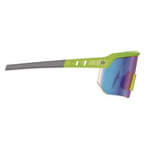 Skullerz Aegir Safety Glasses, Mirrored Lenses, Lime Nylon Impact Frame, Blue Mirror Polycarbonate Lens,ships In 1-3 Bus Days