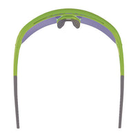 Skullerz Aegir Safety Glasses, Mirrored Lenses, Lime Nylon Impact Frame, Blue Mirror Polycarbonate Lens,ships In 1-3 Bus Days