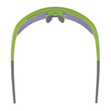 Skullerz Aegir Safety Glasses, Mirrored Lenses, Lime Nylon Impact Frame, Blue Mirror Polycarbonate Lens,ships In 1-3 Bus Days