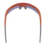 Skullerz Aegir Safety Glasses, Mirrored Lenses, Orange Nylon Frame, Blue Mirror Polycarbonate Lens, Ships In 1-3 Bus Days