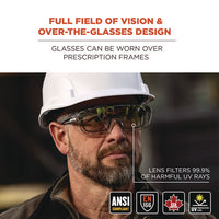 Skullerz Osmin Safety Glasses, Matte Black Polycarbonate Frame, Indoor/outdoor Polycarbonate Lens, Ships In 1-3 Business Days