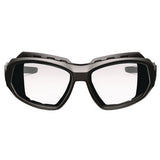 Skullerz Loki Anti-scratch/anti-fog Convert Safety Spoggles,strap, Matte Black Frame, Clear Poly Lens, Ships In 1-3 Bus Days