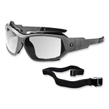 Skullerz Loki Safety Glasses/goggles, Matte Gray Nylon Impact Frame, Clear Polycarbonate Lens, Ships In 1-3 Business Days