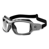 Skullerz Loki Safety Glasses/goggles, Matte Gray Nylon Impact Frame, Clear Polycarbonate Lens, Ships In 1-3 Business Days