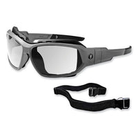 Skullerz Loki Safety Glasses/goggles, Matte Gray Nylon Impact Frame, Anti-fog Clear Polycarb Lens, Ships In 1-3 Business Days