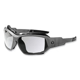 Skullerz Loki Safety Glasses/goggles, Matte Gray Nylon Impact Frame, Anti-fog Clear Polycarb Lens, Ships In 1-3 Business Days