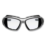 Skullerz Loki Safety Glasses/goggles, Matte Gray Nylon Impact Frame, Anti-fog Clear Polycarb Lens, Ships In 1-3 Business Days