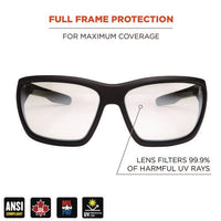 Skullerz Baldr Anti-scratch/anti-fog Safety Glasses, Matte Black Nylon Frame, In/outdoor Polycarb Lens, Ships In 1-3 Bus Days