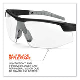 Skullerz Skoll Safety Glasses, Matte Black Nylon Impact Frame, Clear Polycarbonate Lens, Ships In 1-3 Business Days