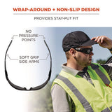 Skullerz Saga Anti-scratch/enhanced Anti-fog Safety Glasses, Matte Black Frameless, Smoke Polycarb Lens,ships In 1-3 Bus Days