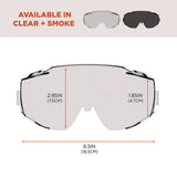 Skullerz Modi Otg Anti-scratch And Enhanced Anti-fog Safety Goggles Replacement Lens, Clear, Ships In 1-3 Business Days