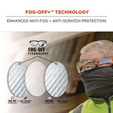 Skullerz Arkyn Anti-scratch And Enhanced Anti-fog Safety Goggles Replacement Lens, Clear, Ships In 1-3 Business Days