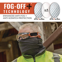 Skullerz Arkyn Anti-scratch And Enhanced Anti-fog Safety Goggles With Elastic Strap, Clear, Ships In 1-3 Business Days