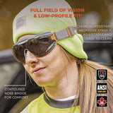 Skullerz Arkyn Anti-scratch And Enhanced Anti-fog Safety Goggles With Neoprene Strap, Smoke, Ships In 1-3 Business Days
