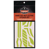 Skullerz 8961 Reflective Hard Hat And Safety Helmet Sticker Kit, 18 Assorted Stickers, Yellow