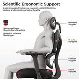 Norn Ergonomic Chair, Supports Up To 275 Lb, 18.11" To 22.04" Seat Height, Black/red Mesh Seat/back, Black Base