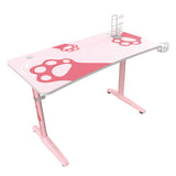 Cute Gaming Desk, 47" X 23.63" X 30.13", Pink