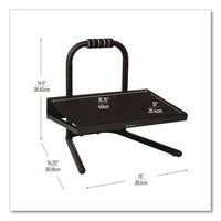 Adjustable Height Tilt Foot Rest, 14.25 X 15 D X 14.5 H, Black