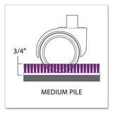Trendsetter Chair Mat For Medium Pile Carpet, 36 X 48, Pewter, Ships In 4-6 Business Days