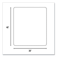 Trendsetter Chair Mat For Medium Pile Carpet, 36 X 48, Cherry, Ships In 4-6 Business Days