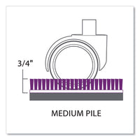 Trendsetter Chair Mat For Medium Pile Carpet, 36 X 48, Cherry, Ships In 4-6 Business Days