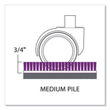 Trendsetter Chair Mat For Medium Pile Carpet, 36 X 48, Cherry, Ships In 4-6 Business Days