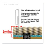 Trendsetter Chair Mat For Medium Pile Carpet, 36 X 48, Cherry, Ships In 4-6 Business Days