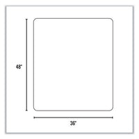 Trendsetter Chair Mat For Hard Floors, 36 X 48, Pewter, Ships In 4-6 Business Days