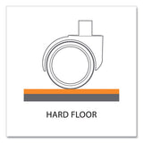 Trendsetter Chair Mat For Hard Floors, 36 X 48, Pewter, Ships In 4-6 Business Days